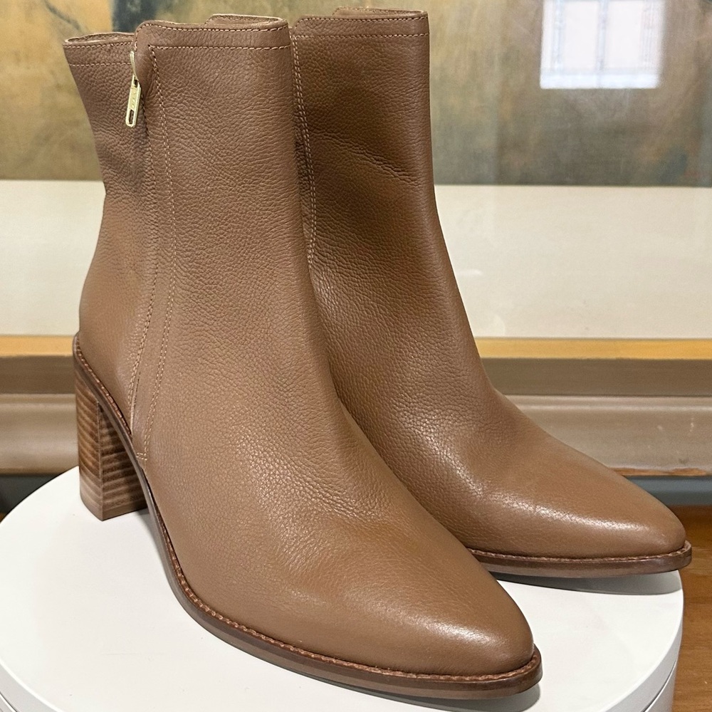 🌸SEYCHELLES🌸 Desirable Fashion Leather Heeled Ankle Boots Size: 7 - Picture 7 of 13